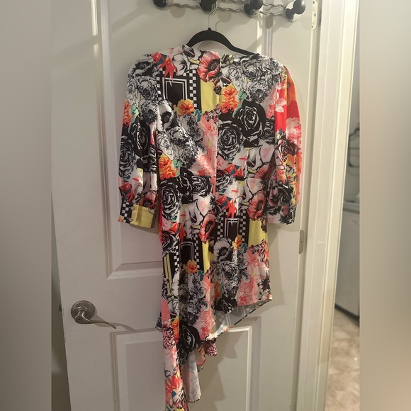 Comino Couture London Drape Silk Designer Dress - Picture 11 of 11